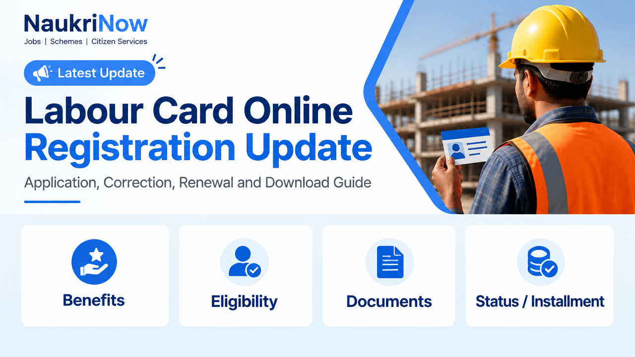 Labour Card Online Registration Update – NaukriNow featured poster