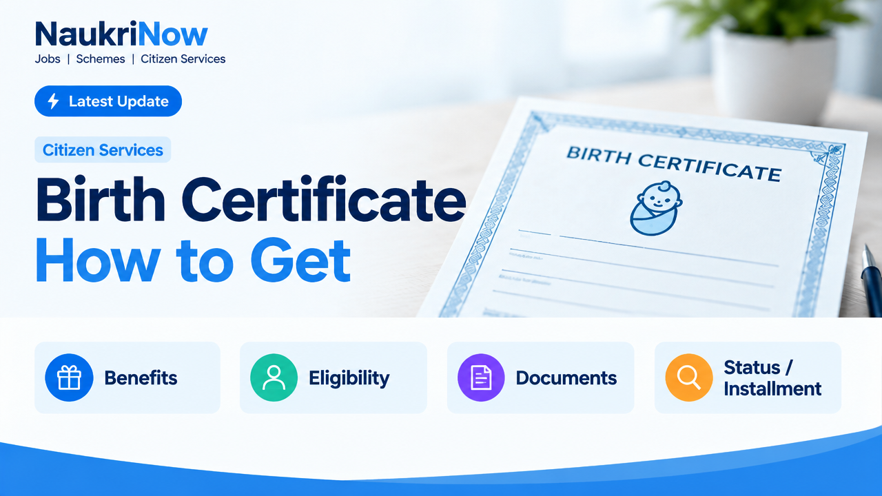 Birth Certificate How to Get – NaukriNow featured poster