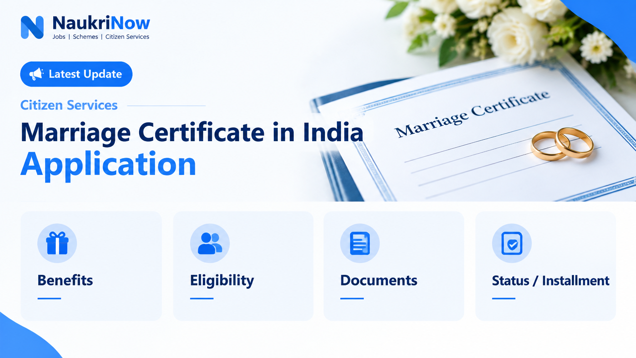 Marriage Certificate in India Application – NaukriNow featured poster