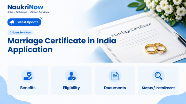 Marriage Certificate in India Application – NaukriNow featured poster