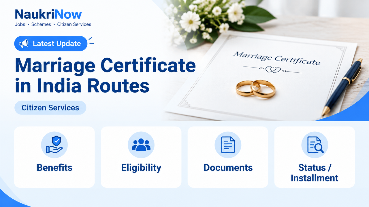 Marriage Certificate in India Routes – NaukriNow featured poster