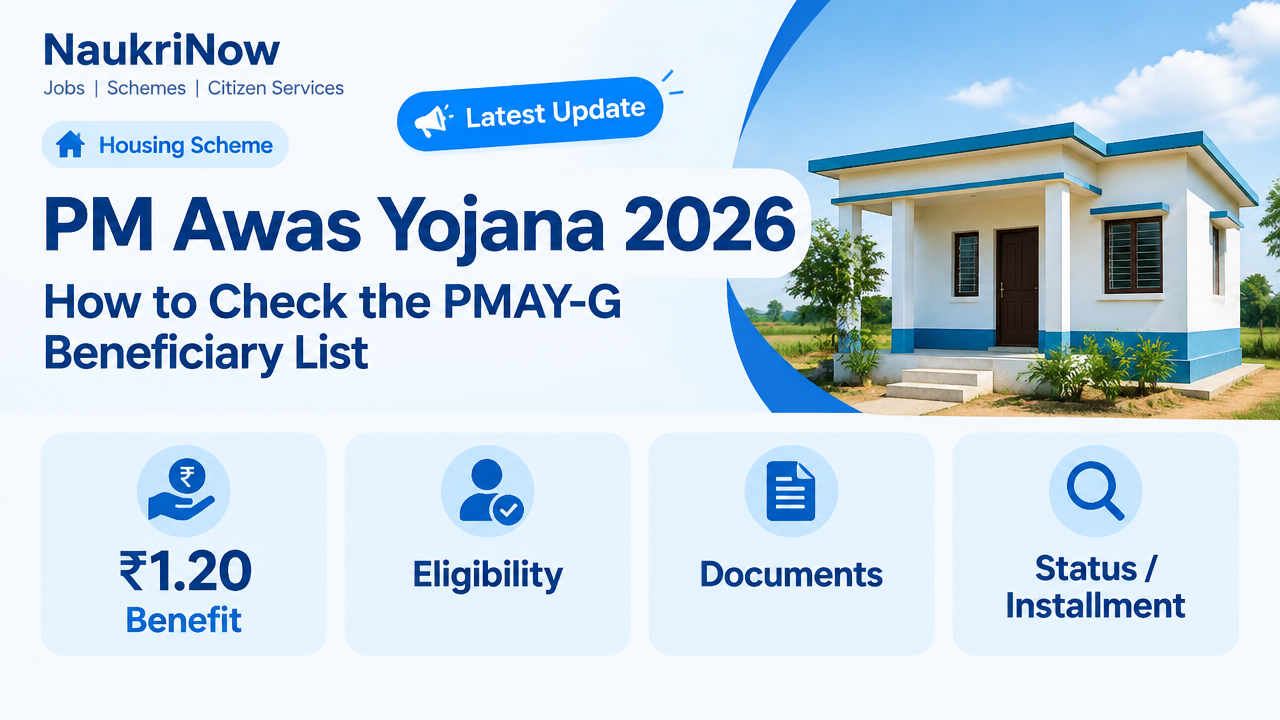 PM Awas Yojana 2026 – NaukriNow featured poster