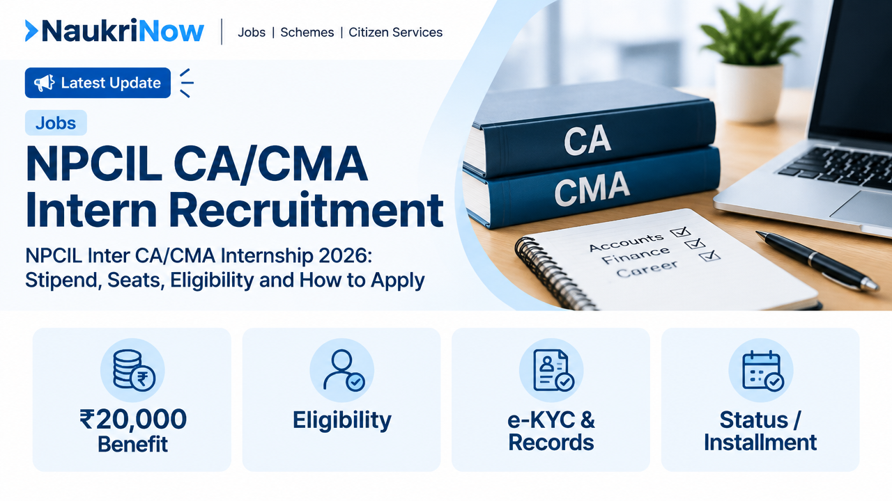NPCIL CA/CMA Intern Recruitment – NaukriNow featured guide