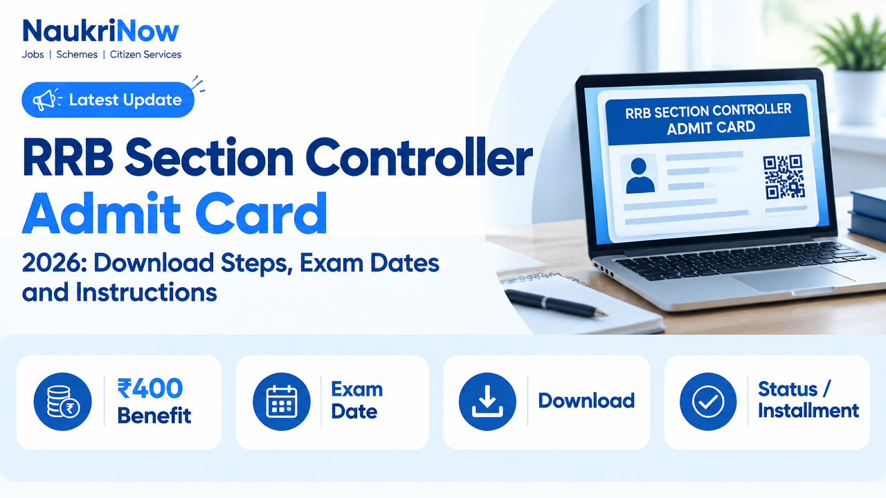 RRB Section Controller Admit Card – NaukriNow featured poster