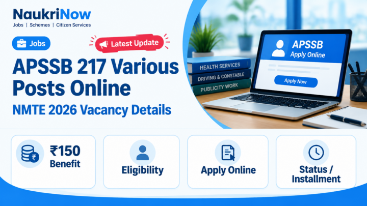 APSSB 217 Various Posts Online – NaukriNow featured poster