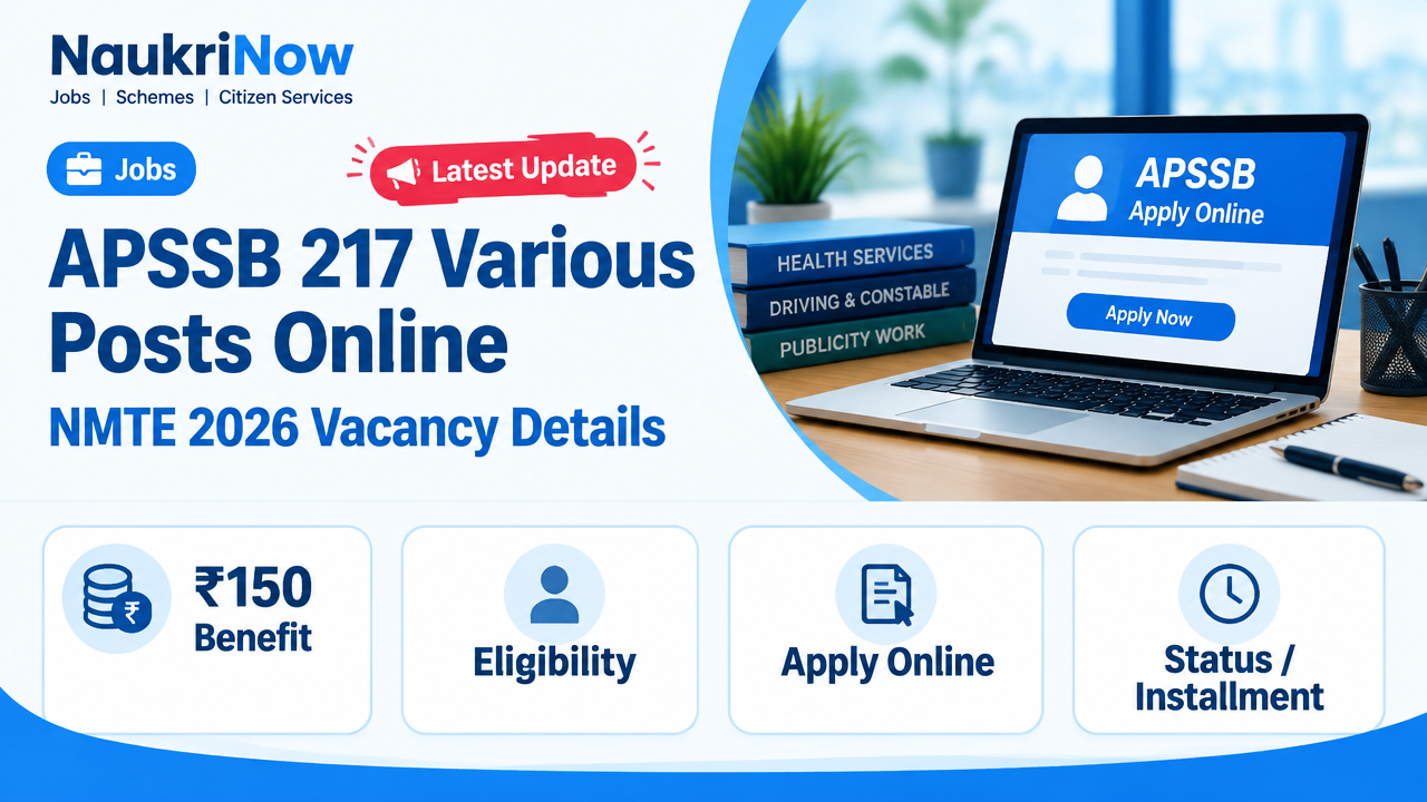 APSSB 217 Various Posts Online – NaukriNow featured poster