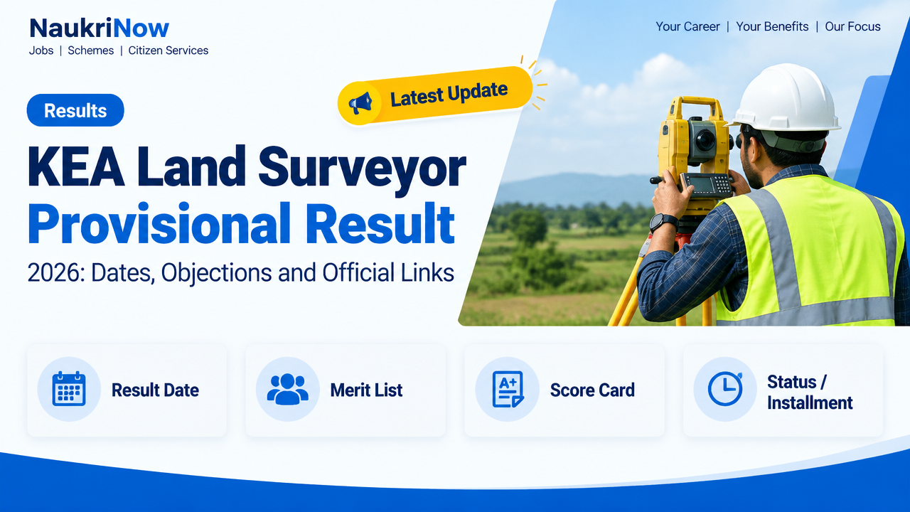 KEA Land Surveyor Provisional Result – NaukriNow featured poster