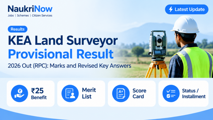 KEA Land Surveyor Provisional Result – NaukriNow featured poster