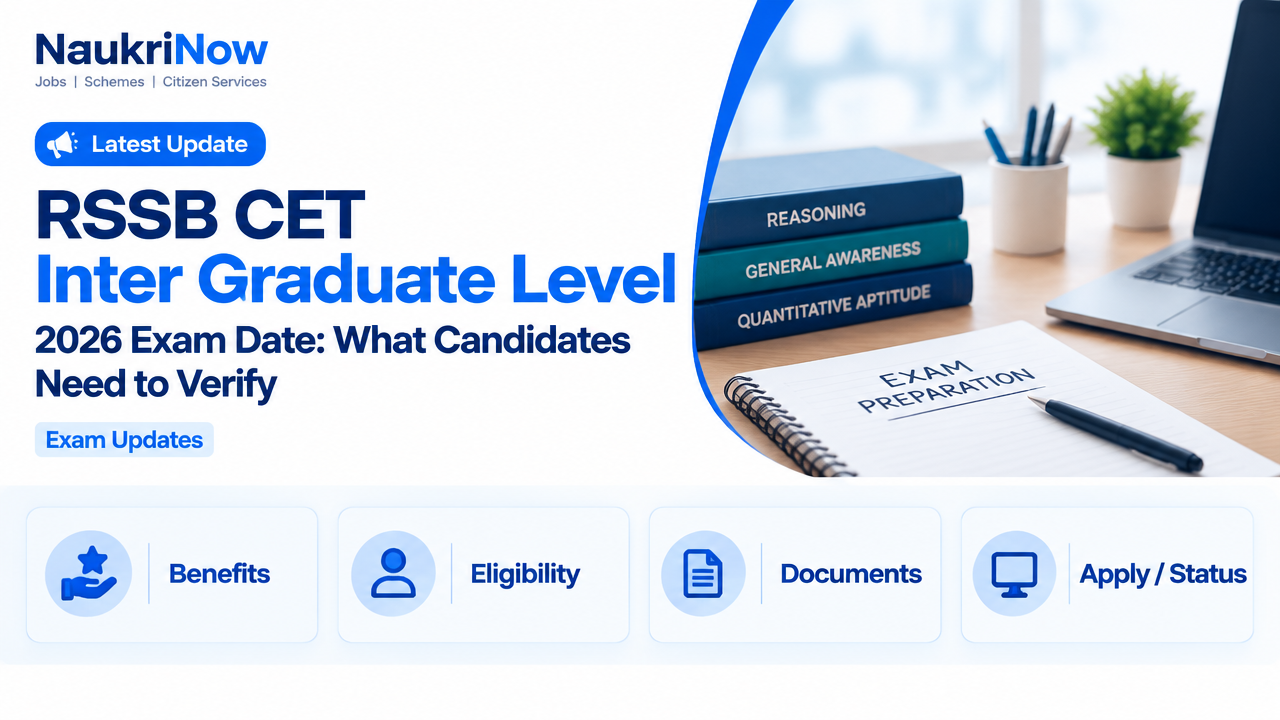 RSSB CET Inter Graduate Level – NaukriNow featured poster