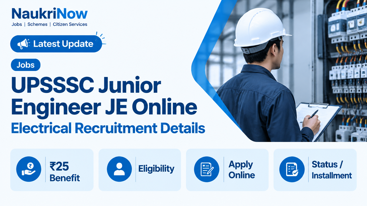 UPSSSC Junior Engineer JE Online – NaukriNow featured poster