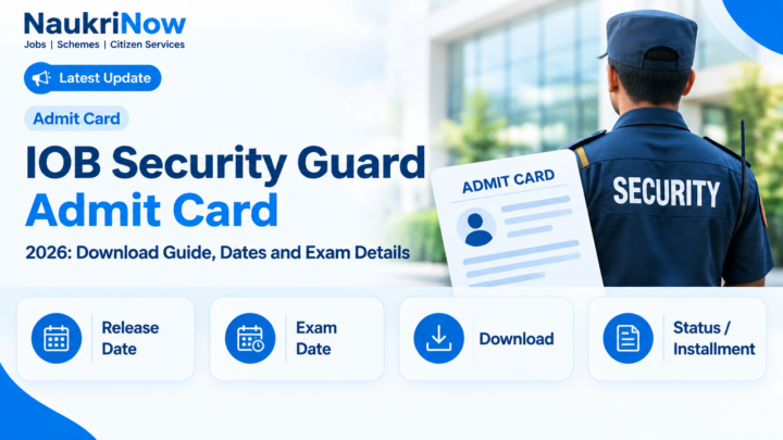 IOB Security Guard Admit Card – NaukriNow featured poster