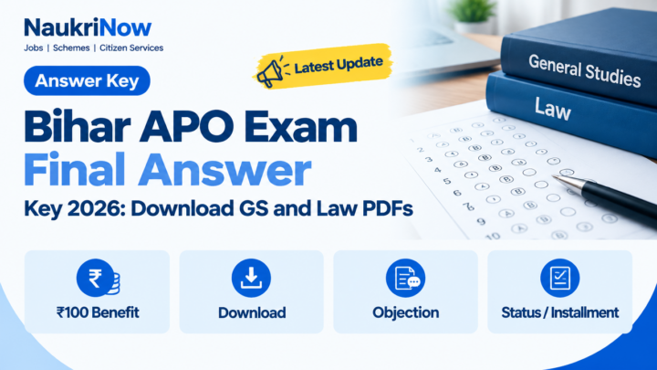 Bihar APO Exam Final Answer – NaukriNow featured poster