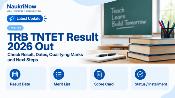 TRB TNTET Result 2026 Out – NaukriNow featured poster