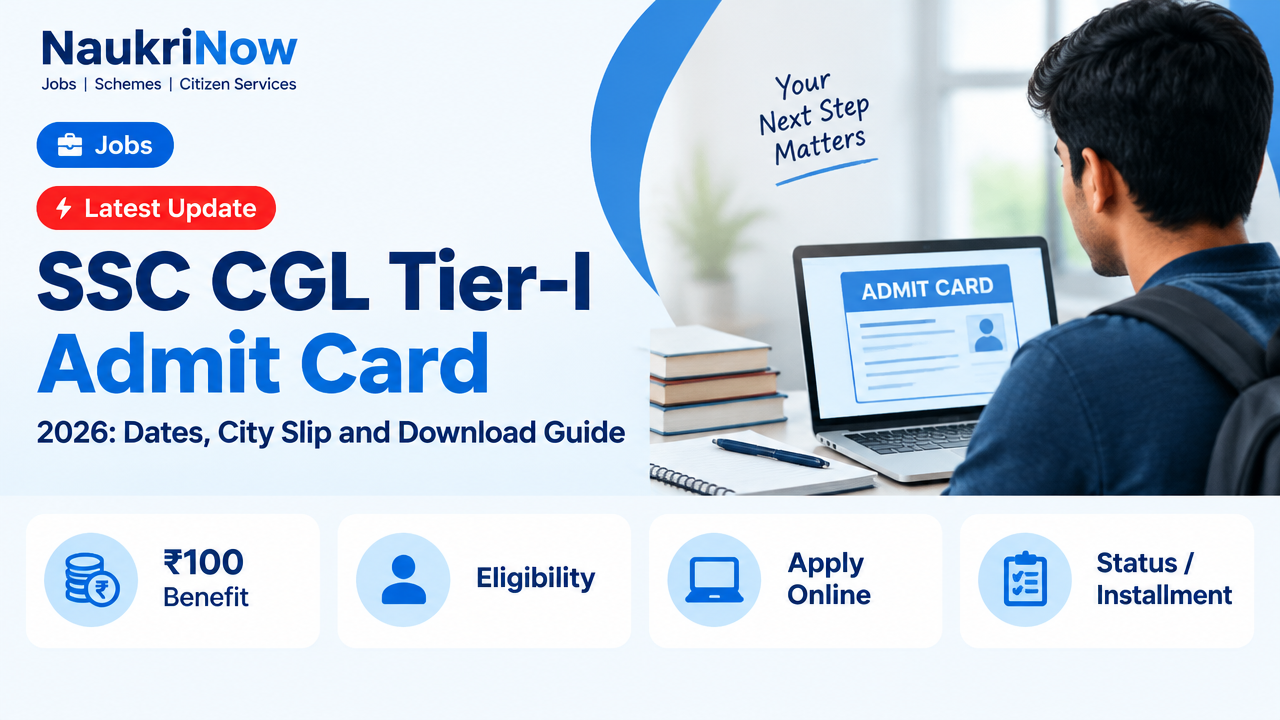 SSC CGL Tier-I Admit Card – NaukriNow featured poster