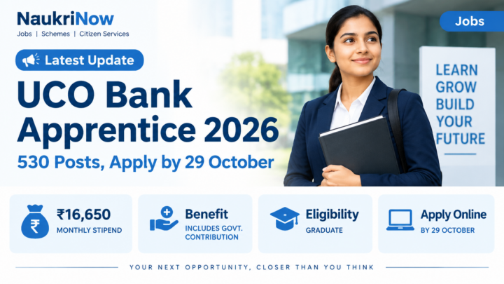 UCO Bank Apprentice 2026 – NaukriNow featured poster