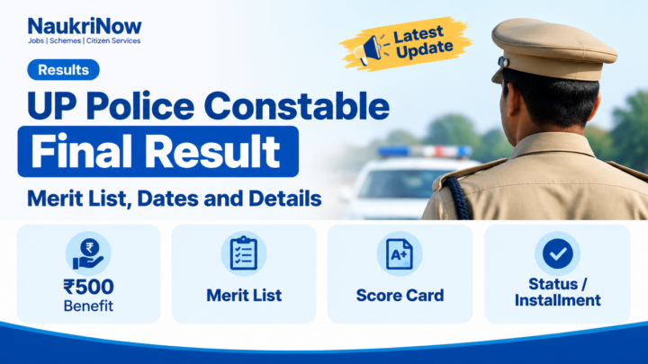 UP Police Constable Final Result – NaukriNow featured poster