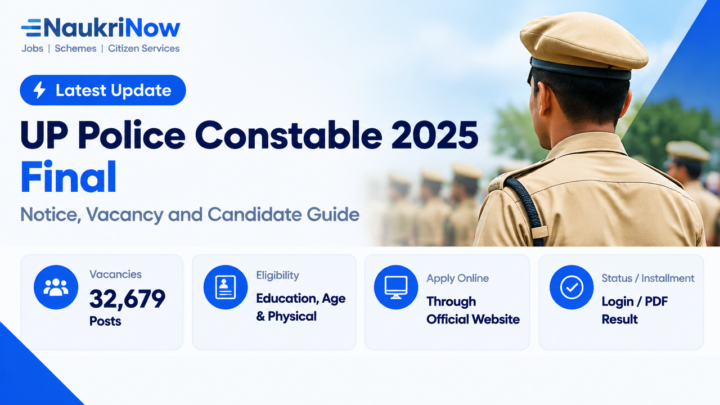 UP Police Constable 2025 Final – NaukriNow featured poster