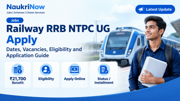 Railway RRB NTPC UG Apply – NaukriNow featured poster