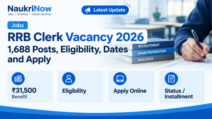 RRB Clerk Vacancy 2026 – NaukriNow featured poster