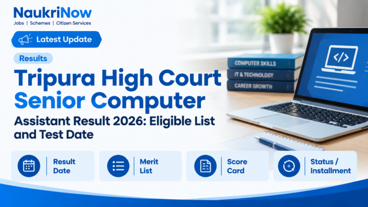 Tripura High Court Senior Computer – NaukriNow featured poster