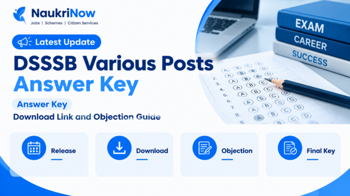 DSSSB Various Posts Answer Key – NaukriNow featured poster