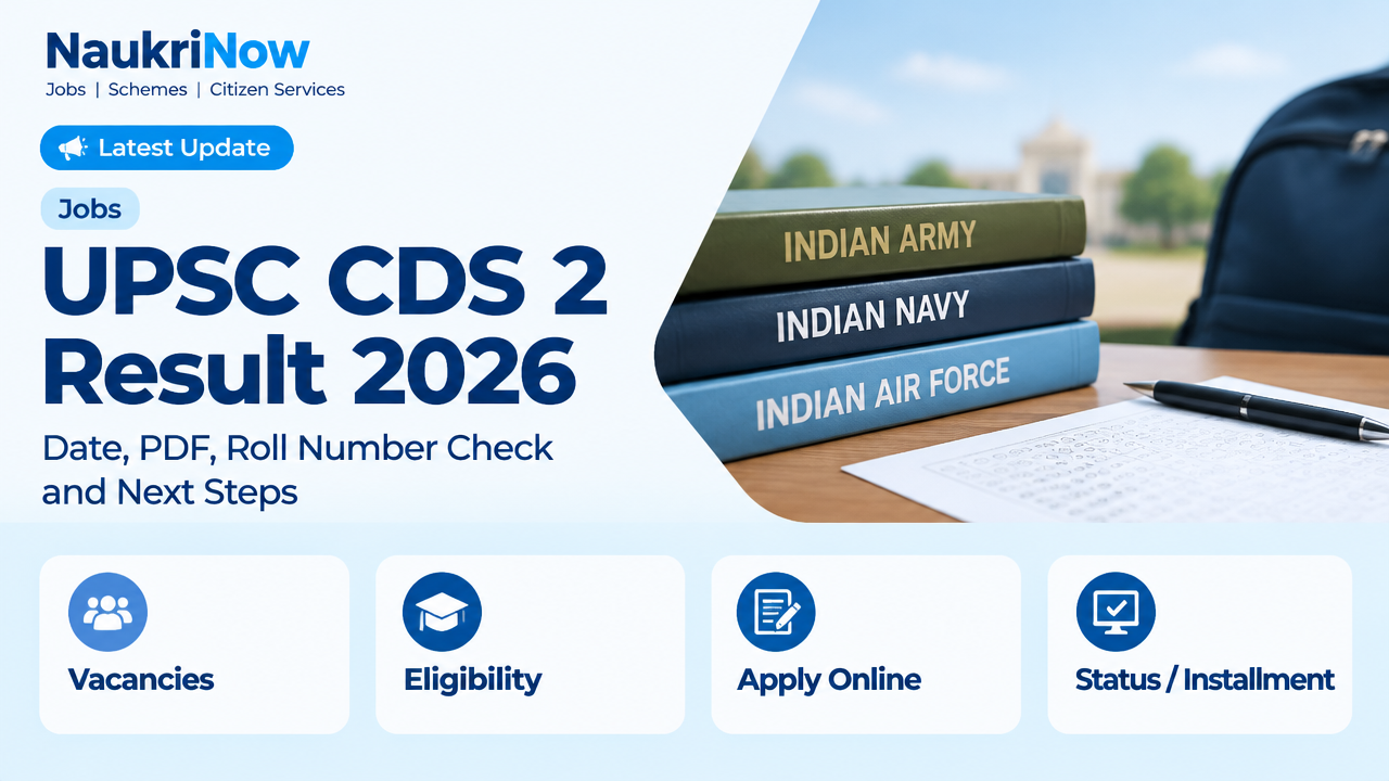 UPSC CDS 2 Result 2026 – NaukriNow featured poster