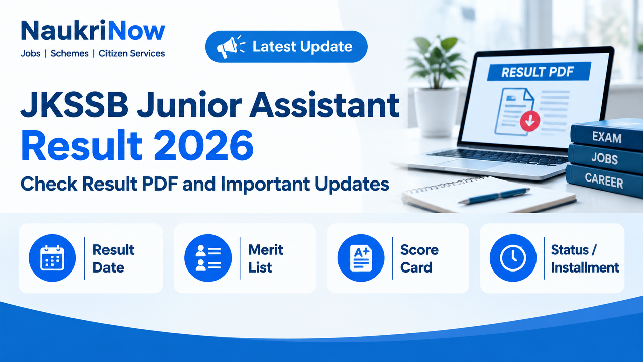 JKSSB Junior Assistant Result 2026 – NaukriNow featured poster
