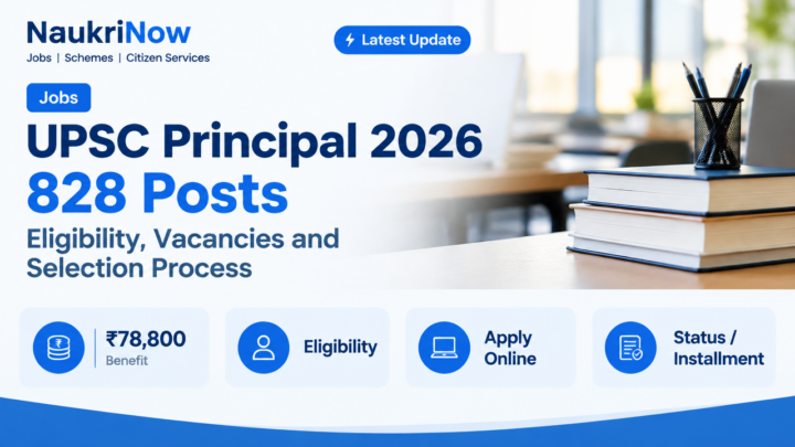 UPSC Principal 2026 828 Posts – NaukriNow featured poster