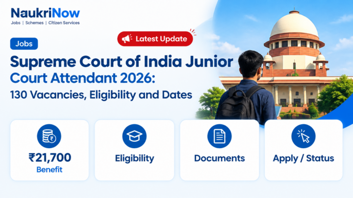 Supreme Court of India Junior – NaukriNow featured poster