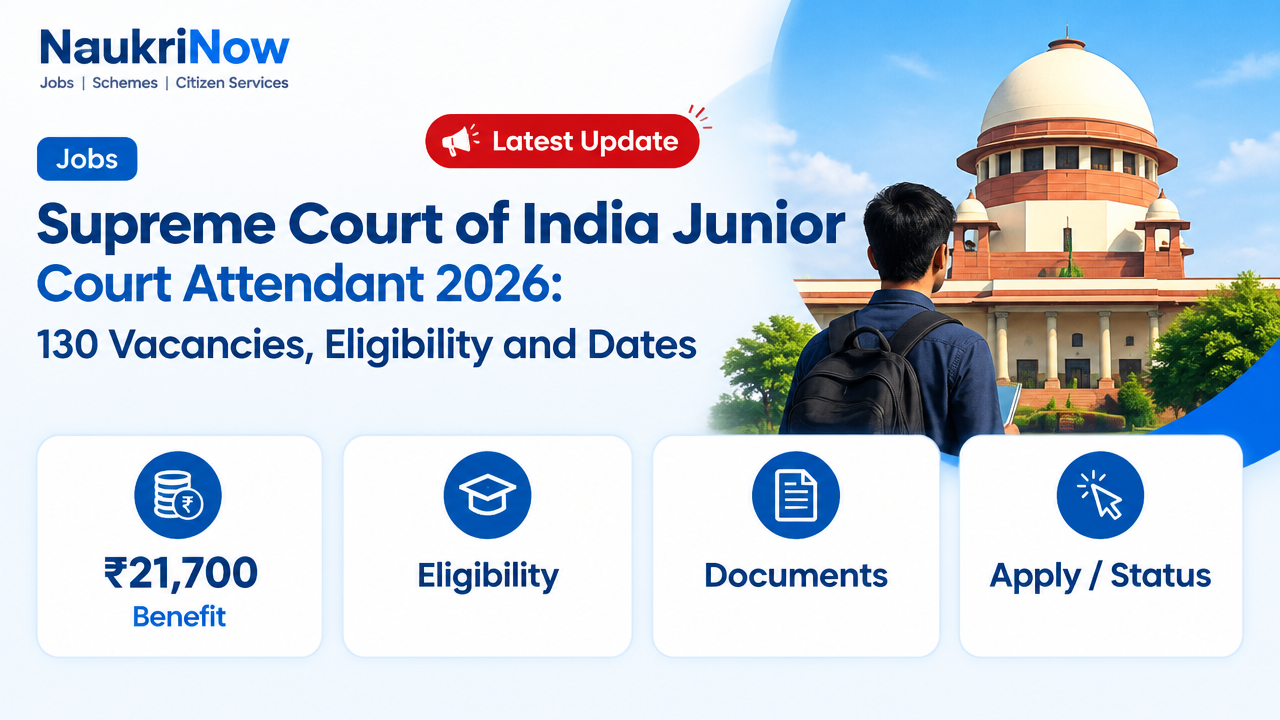 Supreme Court of India Junior – NaukriNow featured poster