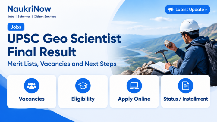 UPSC Geo Scientist Final Result – NaukriNow featured poster