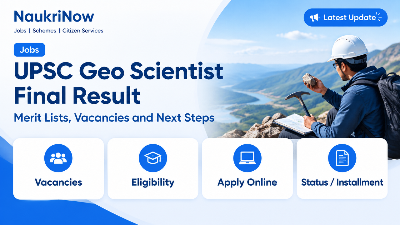 UPSC Geo Scientist Final Result – NaukriNow featured poster