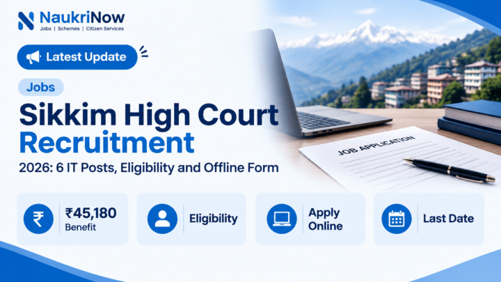 Sikkim High Court Recruitment – NaukriNow featured poster