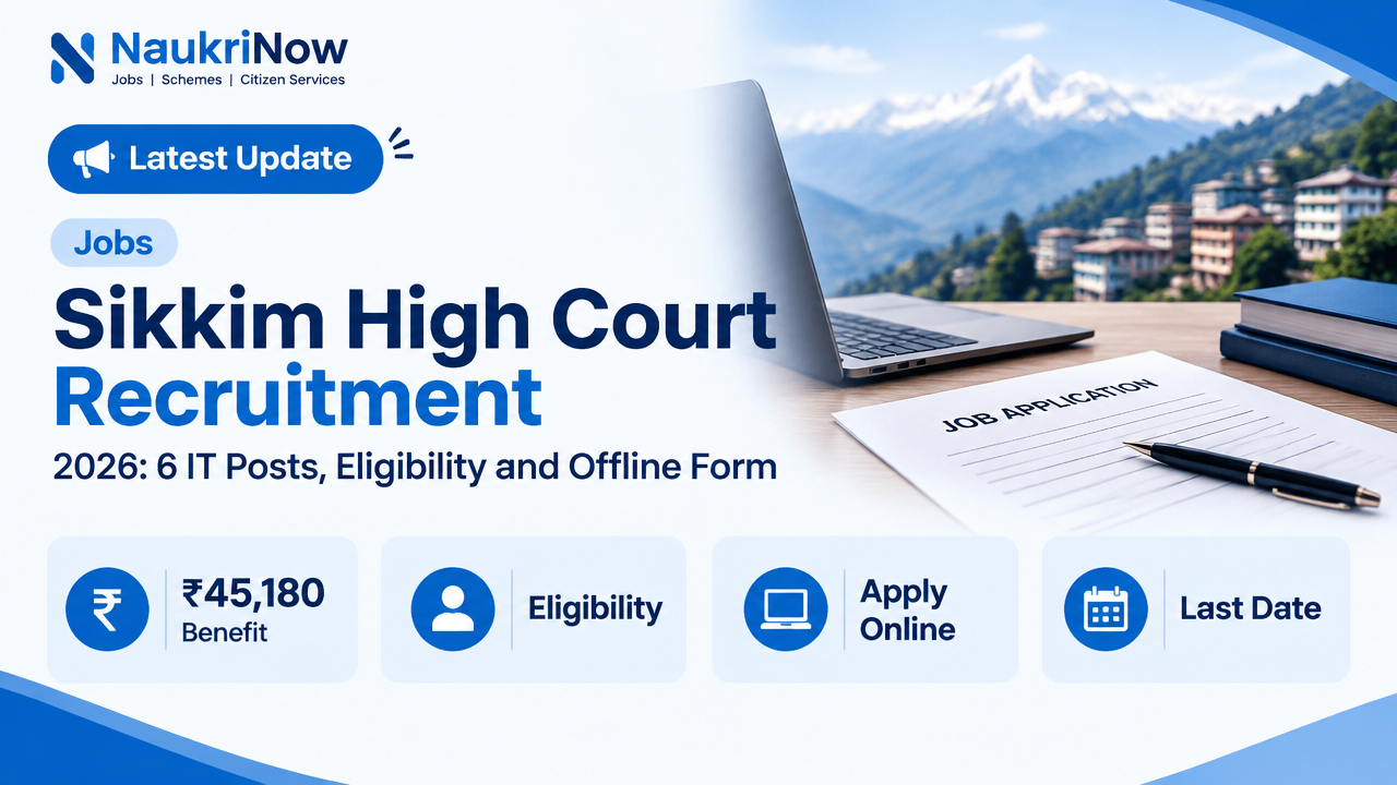 Sikkim High Court Recruitment – NaukriNow featured poster
