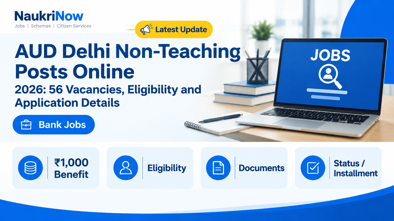 AUD Delhi Non-Teaching Posts Online – NaukriNow featured poster