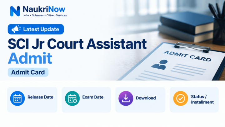 SCI Jr Court Assistant Admit – NaukriNow featured poster