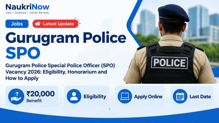 Gurugram Police SPO – NaukriNow featured poster