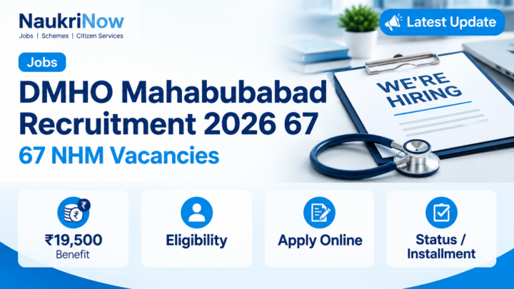 DMHO Mahabubabad Recruitment 2026 67 – NaukriNow featured poster