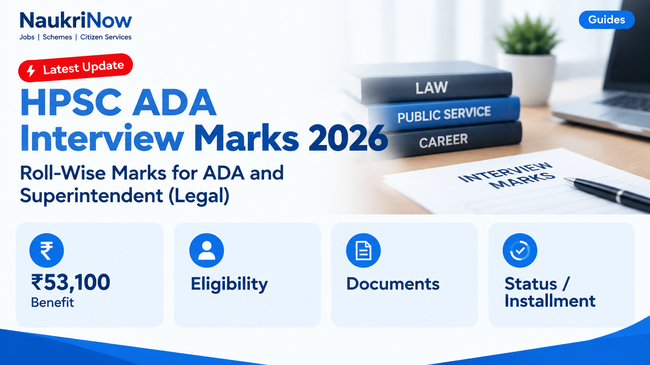 HPSC ADA Interview Marks 2026 – NaukriNow featured poster