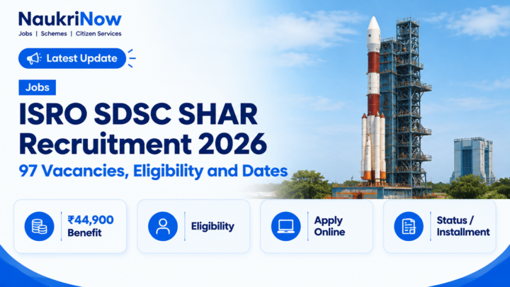 ISRO SDSC SHAR Recruitment 2026 – NaukriNow featured poster