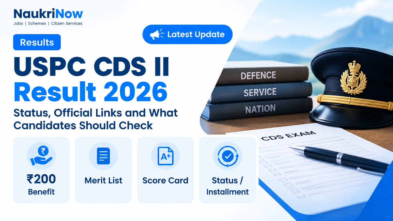 USPC CDS II Result 2026 – NaukriNow featured poster