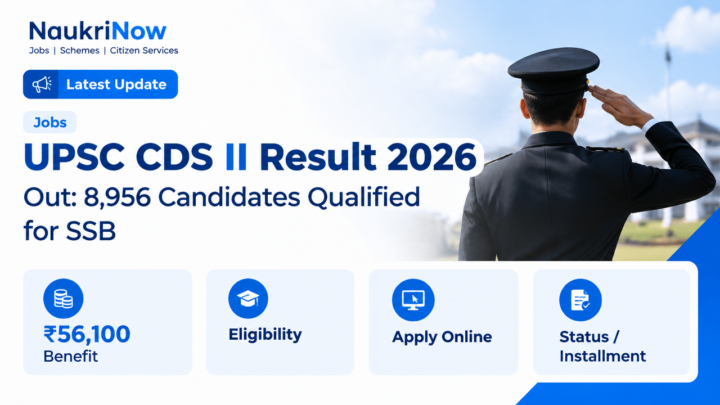 UPSC CDS II Result 2026 – NaukriNow featured poster