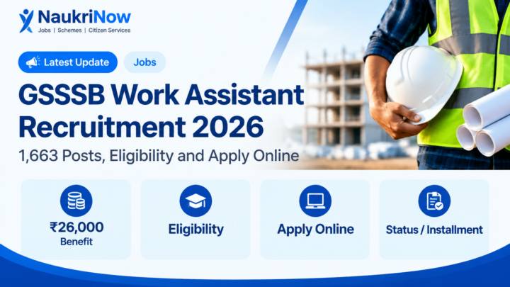 GSSSB Work Assistant Recruitment 2026 – NaukriNow featured poster