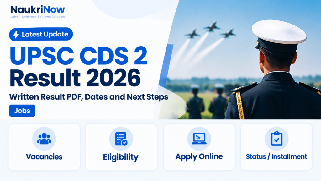 UPSC CDS 2 Result 2026 – NaukriNow featured poster