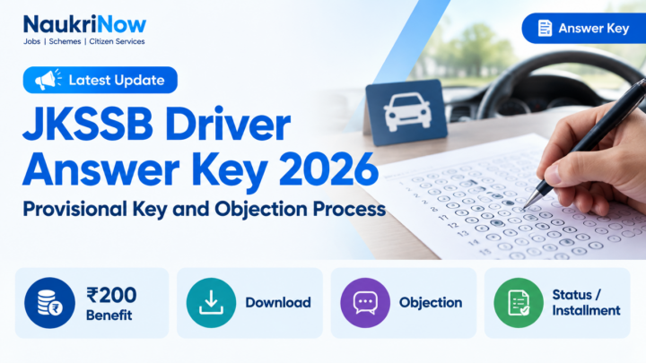 JKSSB Driver Answer Key 2026 – NaukriNow featured poster