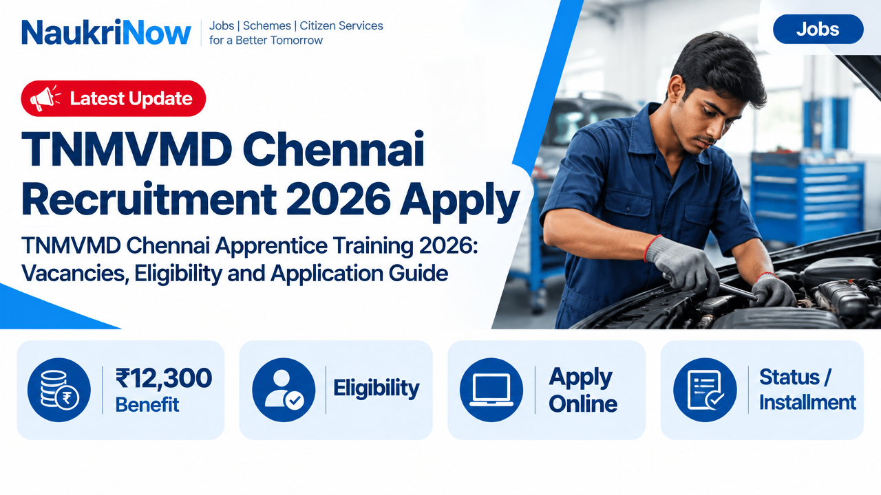 TNMVMD Chennai Recruitment 2026 Apply – NaukriNow featured poster
