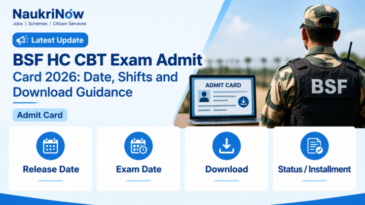 BSF HC CBT Exam Admit – NaukriNow featured poster