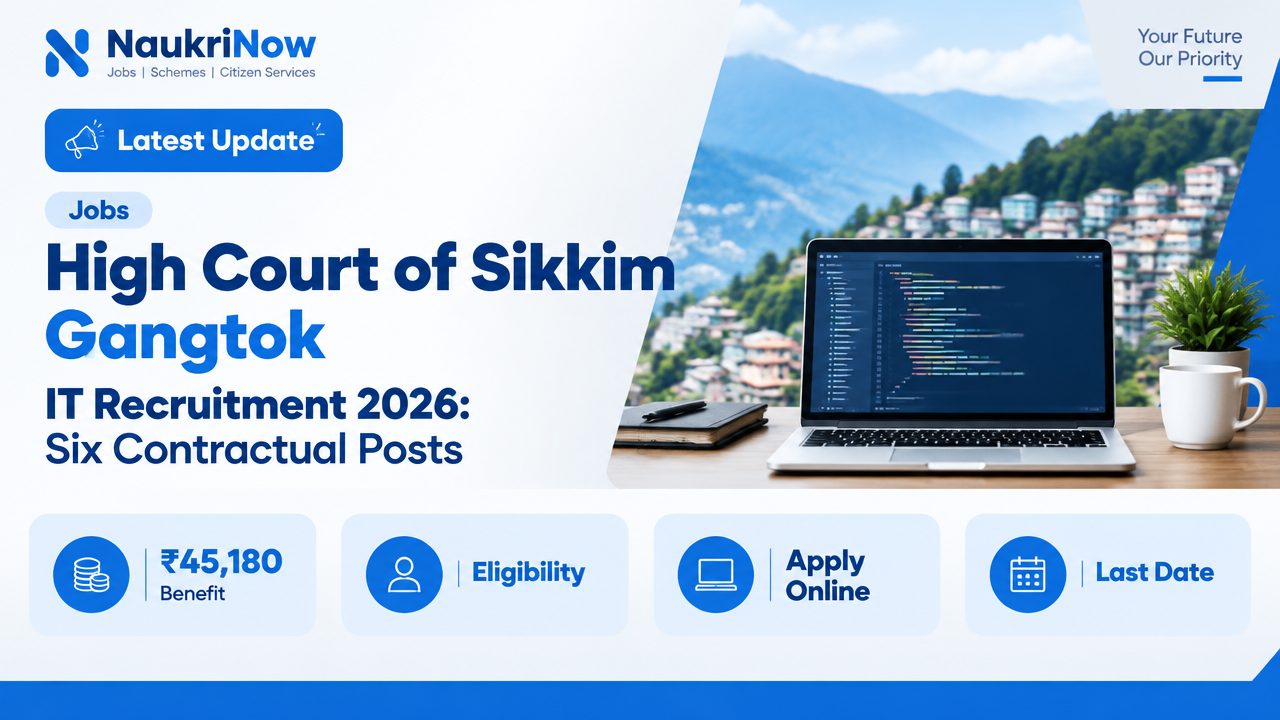 High Court of Sikkim Gangtok – NaukriNow featured poster