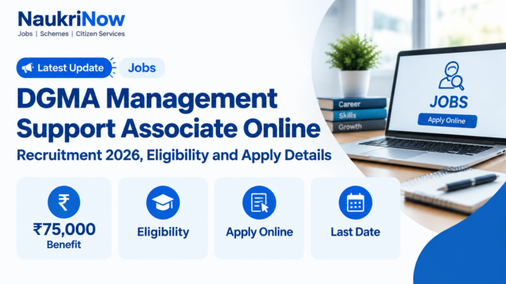 DGMA Management Support Associate Online – NaukriNow featured poster