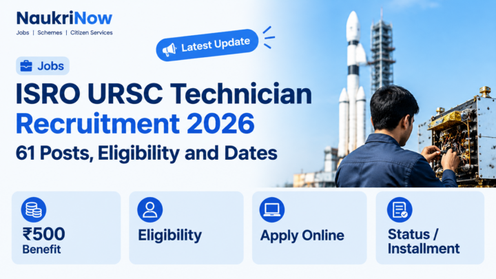 ISRO URSC Technician Recruitment 2026 – NaukriNow featured poster